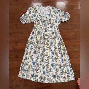 Floral Print Midi Dress